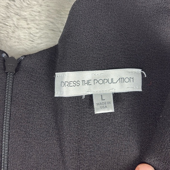 Dress the Population Black Midi Dress - Picture 6 of 13